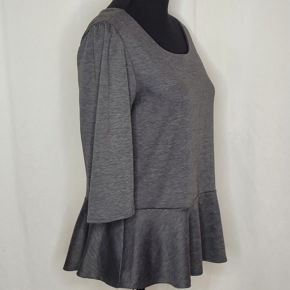 Bobeau 3/4 Sleeve Peplum Top - Size XL - Picture 3 of 10